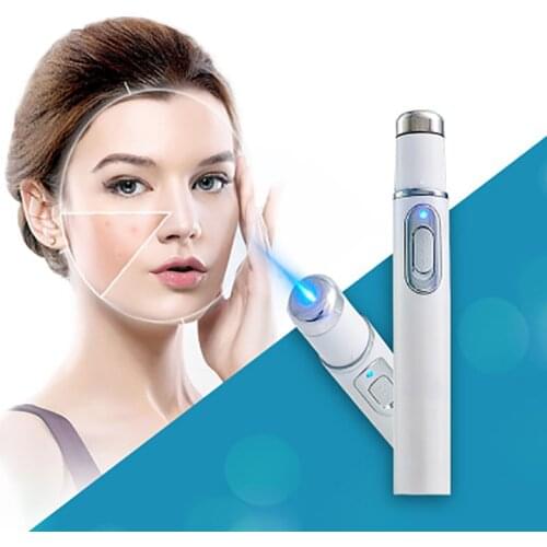 Useful Blue Light Laser Acne Treatment Spider Veins Removal Device Cleaner Equipment Detoxification Pen Acne Scars Remover
