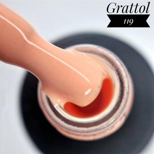 GRATTOL Professional Gel Polish #119 Semi Permanent Vernis 9ml Soak Off Nail Art UV LED Gel Varnish Base Coat No Wipe Top