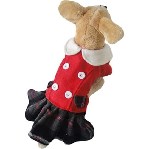 Luxury Girl Sweet Pet Dog Dress Autumn Winter Party Wedding Yorkies Chihuahua Puppy Skirt Supplies