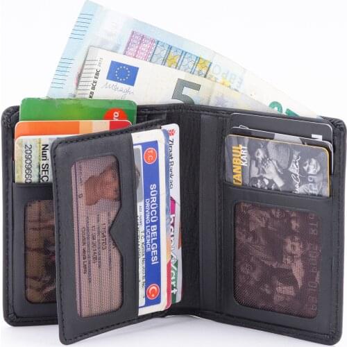 Handmade Crazy Cow Genuine Turkish Leather Wallet Men Wallet Leather engrave Short Wallet Men Purse Male Money Clips Money Bag