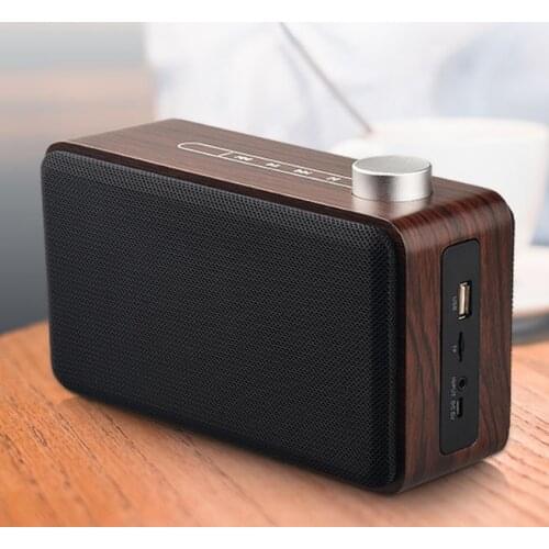 Touch Wooden Speaker Subwoofer Stereo Bass Speakers Wireless Boombox PC/TV with soundbox Support TF MP3 Player card/usb disk AUX