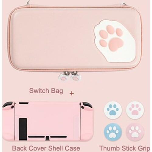 Nintend Switch Storage Carry Bag Hard Shell Back Cover Case Joy-con Protectuve Hand Grip For Nintendos NS Switch Controller Caps