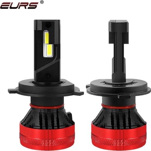 EURS 2PCS H4 H7 F5 Led Headlight Bulb H1 H3 9005 9006 LED H8 12V Auto Light Fog Lamp H1 Bulb 10000LM 6500K 110W Car Accessories