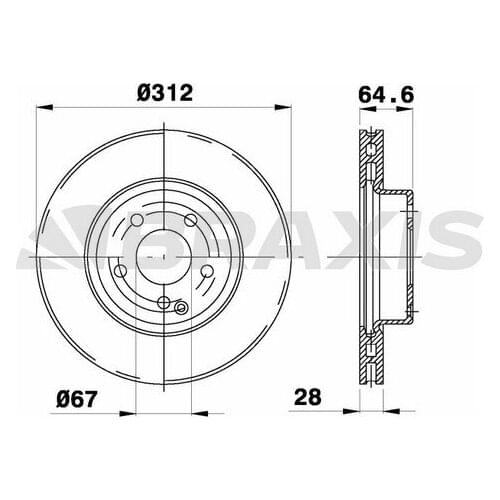 BRAKE ON DİSKİ C219 0510 W211 0208 S211 0309 2114210912