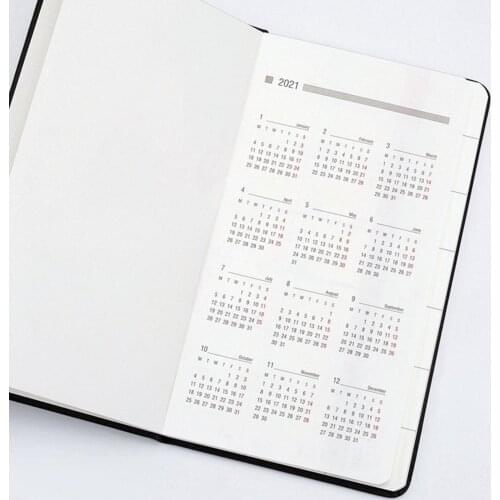 Faux Leather Thick Journal Notebook Daily Business Office Work College Diary