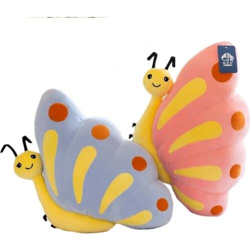 1pcs 50/90cm Cartoon Butterfly Plush Doll Cute Living Creature Plush Baby Soft Pillow Kids Birthday Gifts Room Decoration