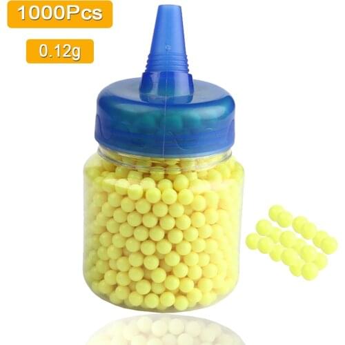 1000 Rounds 0.12g Airsoft 6mm BB Strikeball Tactical Hunting Shooting Gun Plastic BB Balls With Plastic Bottle Speed Loader Ball
