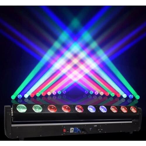 10x40W LED Moving Head Beam Light 150W with DMX512 12/46 Channel Bar Club Stage Effect for Wedding