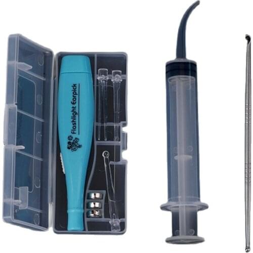 LED Earwax Removal Tool Kit Stainless Steel Earpick Tonsil Stone Extractor EK-New