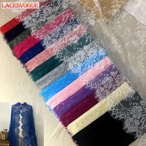 6meters 76cm Eyelash lace ribbon DIY Handmade accessories Garment needlework sewing Dress edge Underwear decoration 309