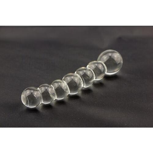 Pyrex Crystal Glass Anal beads butt plug dildo sex toys