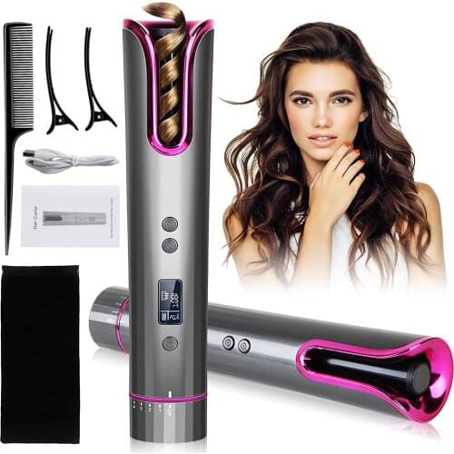 Automatic Hair Curler Ceramic Wireless Curling Iron Fast Hair Waver Beach Waves Iron Curling Wand Air Curler Care Hair Crimper