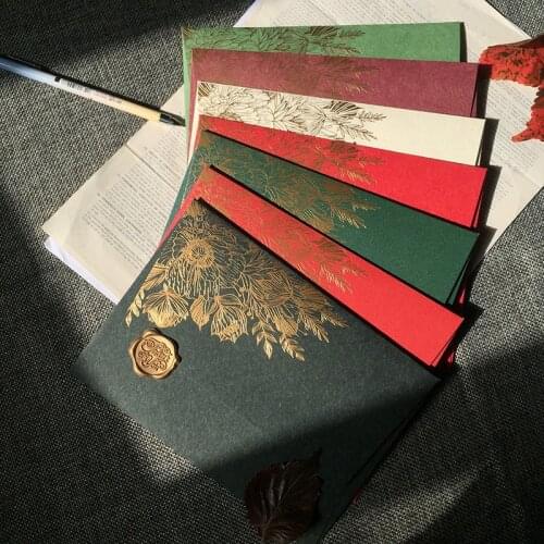 30 Pcs / Bag Thickened Gilded Special Paper Pearl Paper Envelope Packaging Card Texture Wedding Business Invitation Envelope Bag