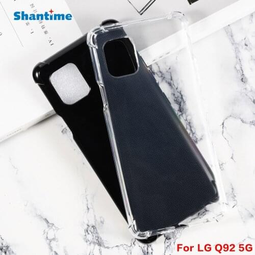 For LG Q92 5G Case Ultra Thin Crystal Clear Shock Absorption Technology Bumper Soft TPU Cover Case For LG Q92 5G