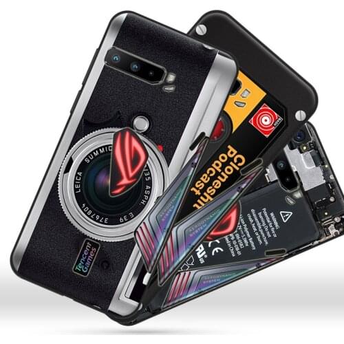 Skinlee For ASUS ROG Phone 3 Case Soft All Protection Retro Camera Pattern Gamepad For Asus Rog 3 Rog 5 Pro Ultimate Phone Cover