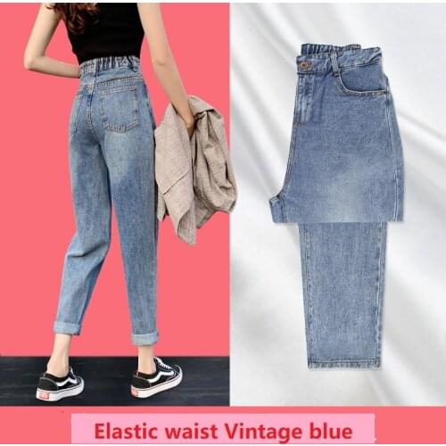 Baggy Mom Jeans Thin New Style Straight Loose High Waist Daddy Capri Radish Ankle-Length Cargo Pants Women Fall 2021 Women
