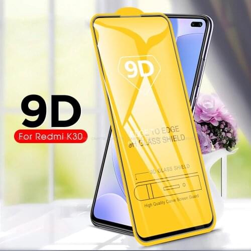 9D Curved Full Glue Tempered Glass Film For Redmi Note 8 6 8T 7 Pro K30 Screen Protector For Redmi K20 Pro 8 7 Note 5 Pro