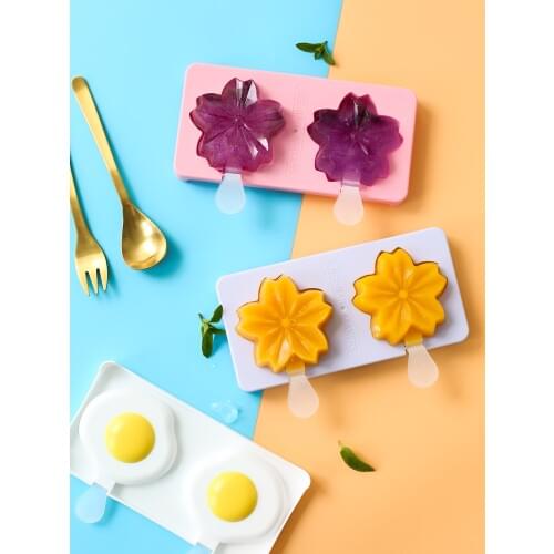 Creative cute DIY ice cube stick ice mold popsicle ice cream mold home ice box