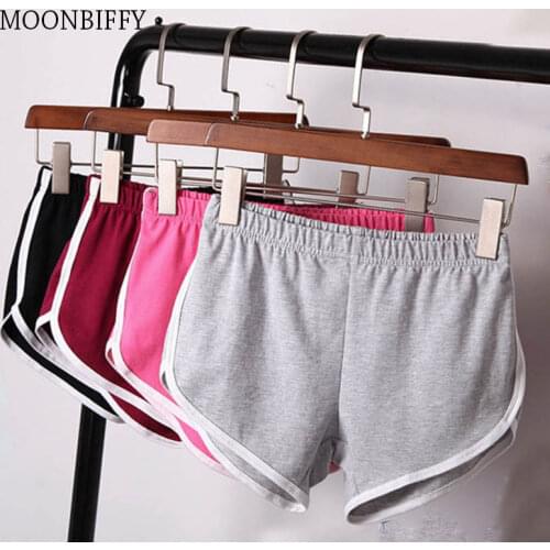 Summer Street Fashion Shorts Women Elastic Waist Short Pants Women All-match Loose Solid Soft Cotton Casual Short Femme