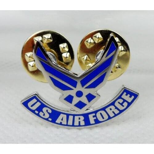Hot sales US Air Force U.S. USAF Wings Badge Pin Insignia low price custom BADGE lapel pin cheap custom us air force badges coin