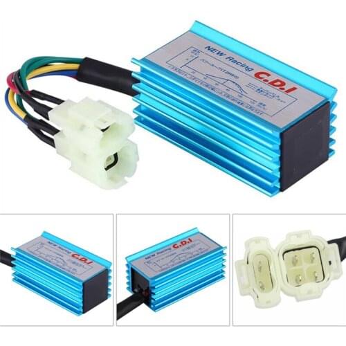 Motorcycle Blue 6 Pin Racing AC CDI Ignition Box 6pin for GY6 50cc 125cc 150cc Moped Scooter ATV Quad