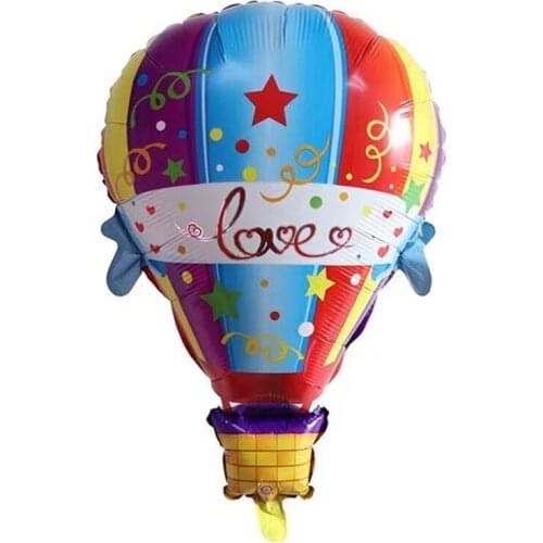 Cartoon hot air balloon childrens toy balloon baby birthday party decoration aluminum foil balloon wholesale