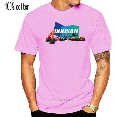 Men t shirt High Quality Doosan Logo Printed Tee t-shirt novelty tshirt women
