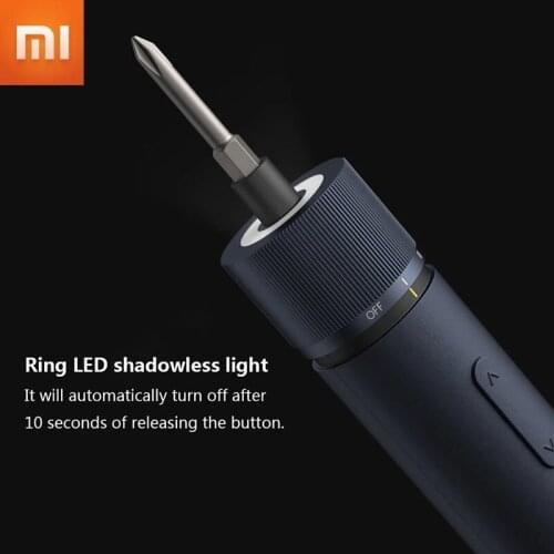 Xiaomi HOTO Electric Screwdriver Rechargeable Power Screw Driver Kit With LED Light 12Pcs 50mm S2 Screw Bits For DIY Tools Kit