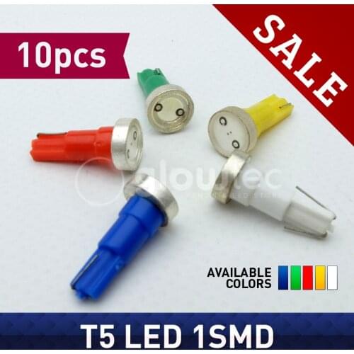 WHOLESALE 10PCS 2721 T5 1LED COB SMD Dashboard Licence Plate Lamp Speed Wedge Light Car Bulb DC12V GLOWTEC
