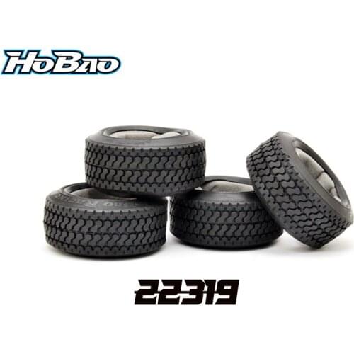 Original OFNA/HOBAO RACING [22319] EPX TIRES, 4 PCS For EPX SEMI TRUCK ON-ROAD