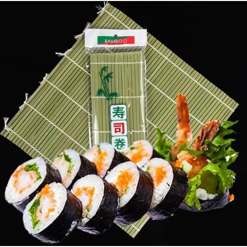 Sushi Rolling Roller Bamboo DIY Handmaker Onigiri Rice Rollers Cooking Accessories Japanese Food Sushi Tools Kitchen Gadget