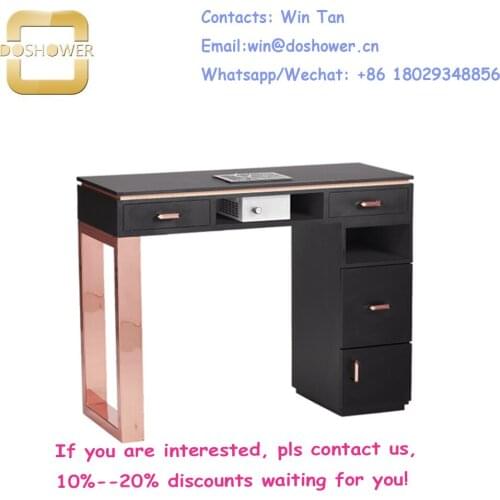 Luxury manicure table of nails table salon manicure equipment with customizad manicure table set