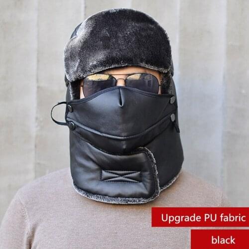 2019 New Arrival Winter Bomber Hat Windproof Keep Warm Cap With Earflaps Thermal Outdoor Climbing Hat Men Trapper Polaire Bonnet