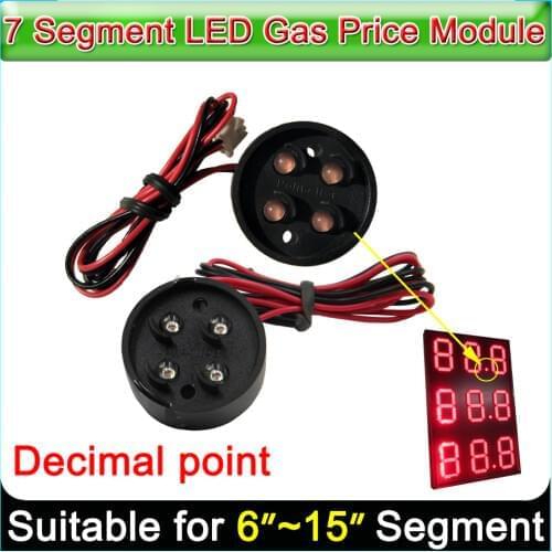 LED Decimal Point for The LED Gas Oil Price 7 Segment Digita Numbers Module, Red, yellow, green , white (Optional)