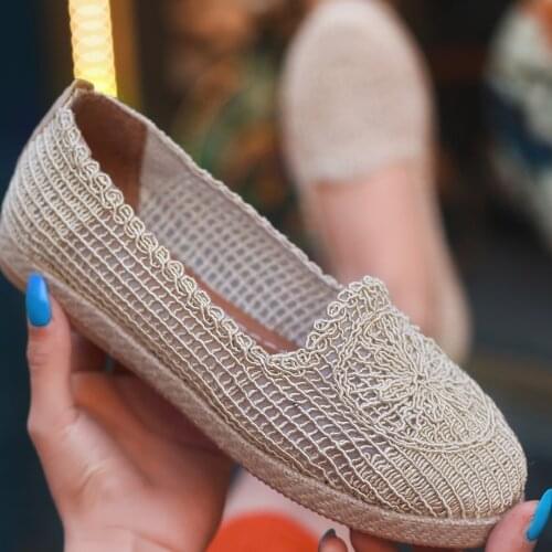 Tonar Evic Cream Braided Ballerina Women Shoes Spring Summer New Season Casual Cool Casual Style Elegant Summer