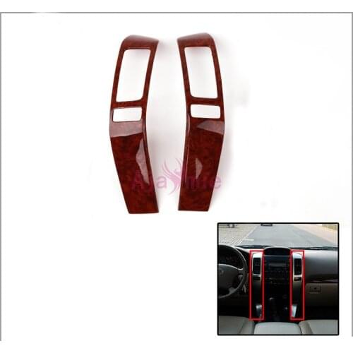 Interior Wooden Color Trim Panel Strips Garnish Cover Car-Styling For Toyota Land Cruiser 120 Prado FJ120 2003-2009 Accessories