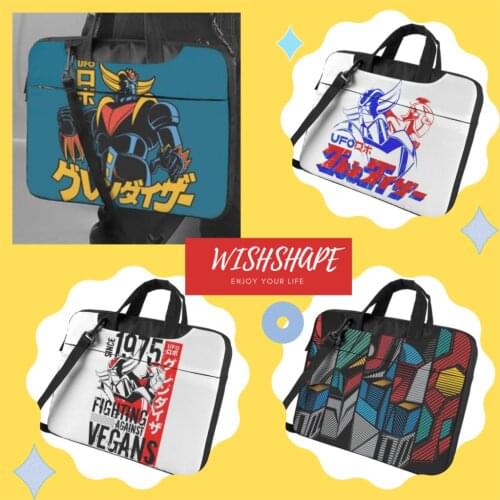 Goldorak Laptop Bag Case Shockproof Stylish Computer Bag Travelmate Clutch Laptop Pouch