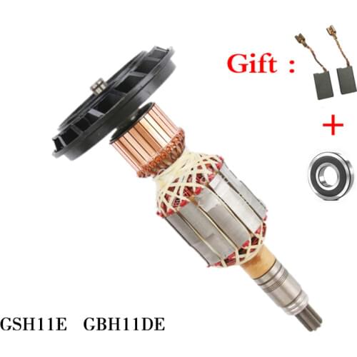 Replacement AC220V-240V 7 teeth Armature Drive Shaft Electric hammer Rotor for Bosch GSH11E GBH11DE GBH11E GSH 11E GBH 11DE
