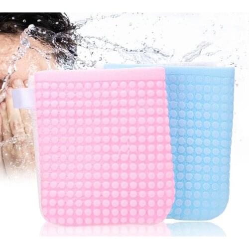 1PC Reusable Face Cleansing Puff Washing Face Antibacterial Gloves Facial Cleaning Pads Face Makeup Remover Tools For Travel