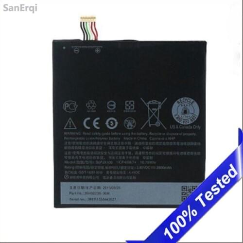 10PCS /LOT For HTC One E9 Battery BOPJX100 Batterie Bateria E9w E9+ Plus E9PW 2800mAh High Quality SanErqi
