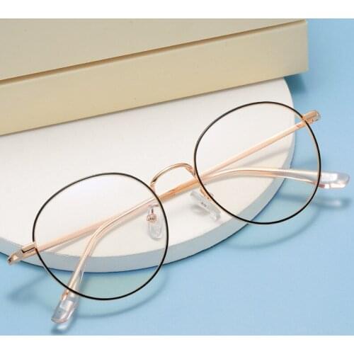 3005 Art RETRO round frame metal glasses