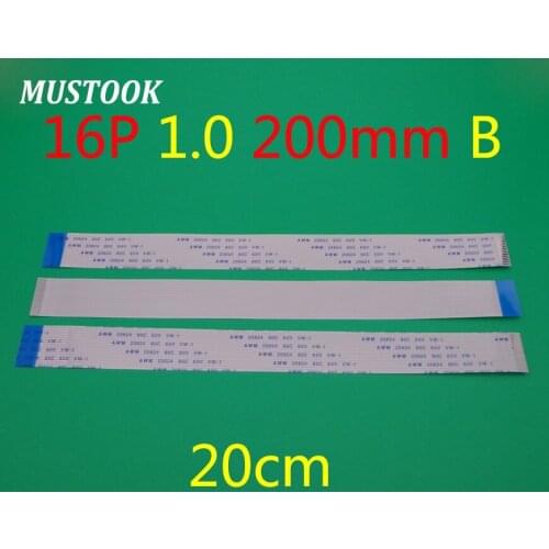 30X New FFC FPC flat flexible cable 1mm pitch 16 pin 16pin Reverse Length 200mm Width 17mm Ribbon Flex Cable