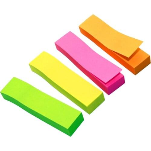 4 Pcs Paste Fashion Color Paper Notes Guest Article Sticky Notes With Adhesive Diary Sticker Planning Stickers