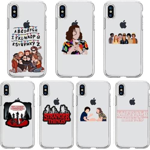 Stranger Things Christmas Lights Phone Case Transparent soft For iphone 5 5s 5c se 6 6s 7 8 11 12 plus mini x xs xr pro max