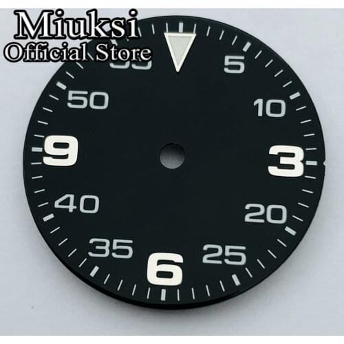 Miuksi 29mm watch dial luminous dial fit NH35 NH36 ETA 2836 2824 Mingzhu DG2813 3804 Miyota 8215 821A Seagull 1612 movement