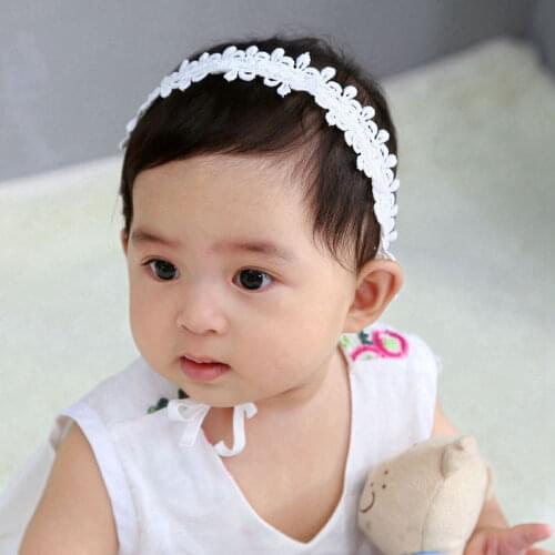 Flower Girl Crown Floral Baby Headbands Flower Girl Lace Headband Baptism Baby Headband Christening hair accessories HB321D