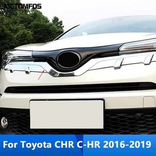 For Toyota C-HR CHR 2016 2017 2018 Carbon Fiber Front Engine Machine Grille Grill Top Cover Protection Trim Exterior Accessories