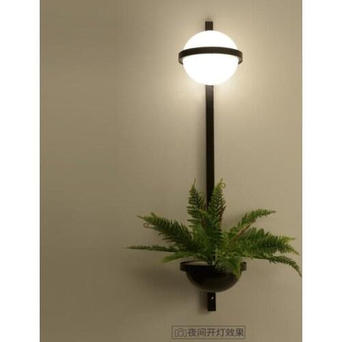 Nordic bar plant chandelier flowers bedside bar creative simple glass ball walnut music dining lamps