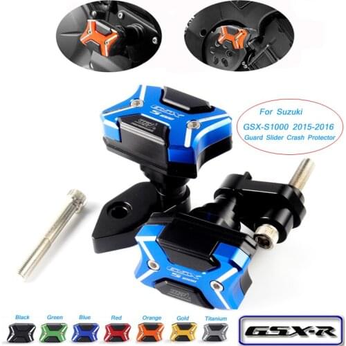Motorcycle CNC Aluminum alloy Frame Slider Protector Crash Pads Guards For Suzuki GSXS1000 2015 2016