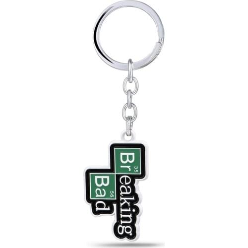 New Deadly Bug Keychain Metal Words Breaking Bad Keyring Women Bag Pendant Key Chain Car Jewelry llaveros para hombre
